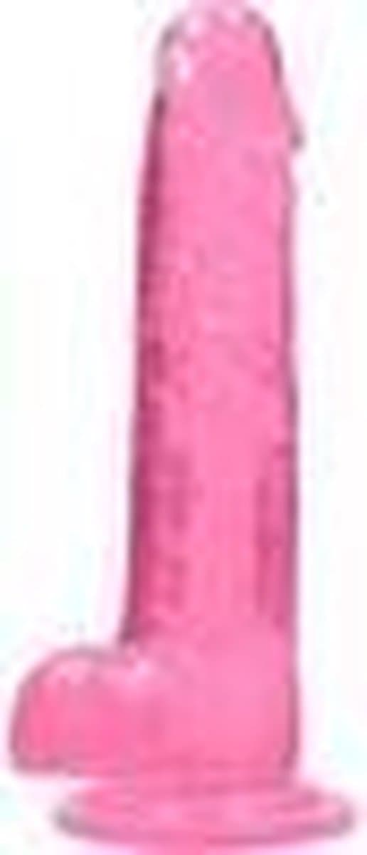 6" / 15 cm Realistic Dildo With Balls - Pink — afbeelding 1