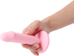 Banoch | Dildo recht met eikel | glad siliconen met zuignap | roze — thumbnail 4