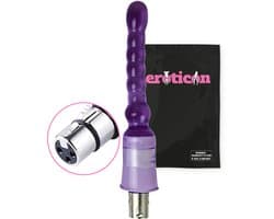Eroticon Dildo Anal Beads - Voor Anaal en Vaginaal gebruik - 17.5 CM inbreng - Voor op Eroticon Seks Machine - Accessoire - 3XLR opzetstuk