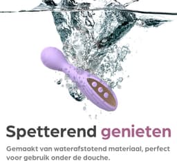 Sinsaa Vibrators voor Vrouwen - Clitoris Stimulator - Clitoris Vibrator - Sex Toys voor Vrouwen - Sexspeeltjes voor Koppels - Magic Wand - Fluisterstil - Waterdicht - Incl. Cleaning Spray - Giftset - Paars — thumbnail 3