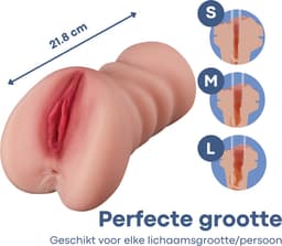 Sensa Pocket Pussy - Masturbator - Realistisch - Nep Vagina - Sex Toys voor Mannen - Kunstvagina - Nep Kut - Seksspeeltjes - Huidkleurig — thumbnail 4