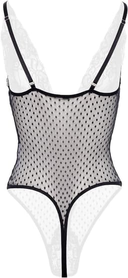 Sensuele openkruis body Dewi- zwart — thumbnail 2