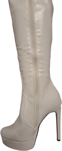 SHANGURETTI- EROTIC LAARS-WHITE-LEDERLOOK-HAK10CM-38 — thumbnail 1
