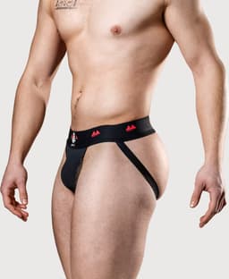 MM Sports The Original Jockstrap 2 inch Reversible Black/Red - MAAT XXL - Heren Ondergoed - Jockstrap voor Man - Mannen Jock — thumbnail 5