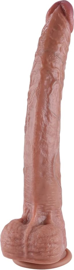 Hismith XXL Dildo met Zuignap 40 cm – Grote Realistische Siliconen Dildo – KlicLok – Beige — thumbnail 1