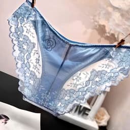 Luxe Satijnen vrouwen slip - Kant - Zijde - Naadloos - Erotisch getint - Ondergoed voor haar — thumbnail 5