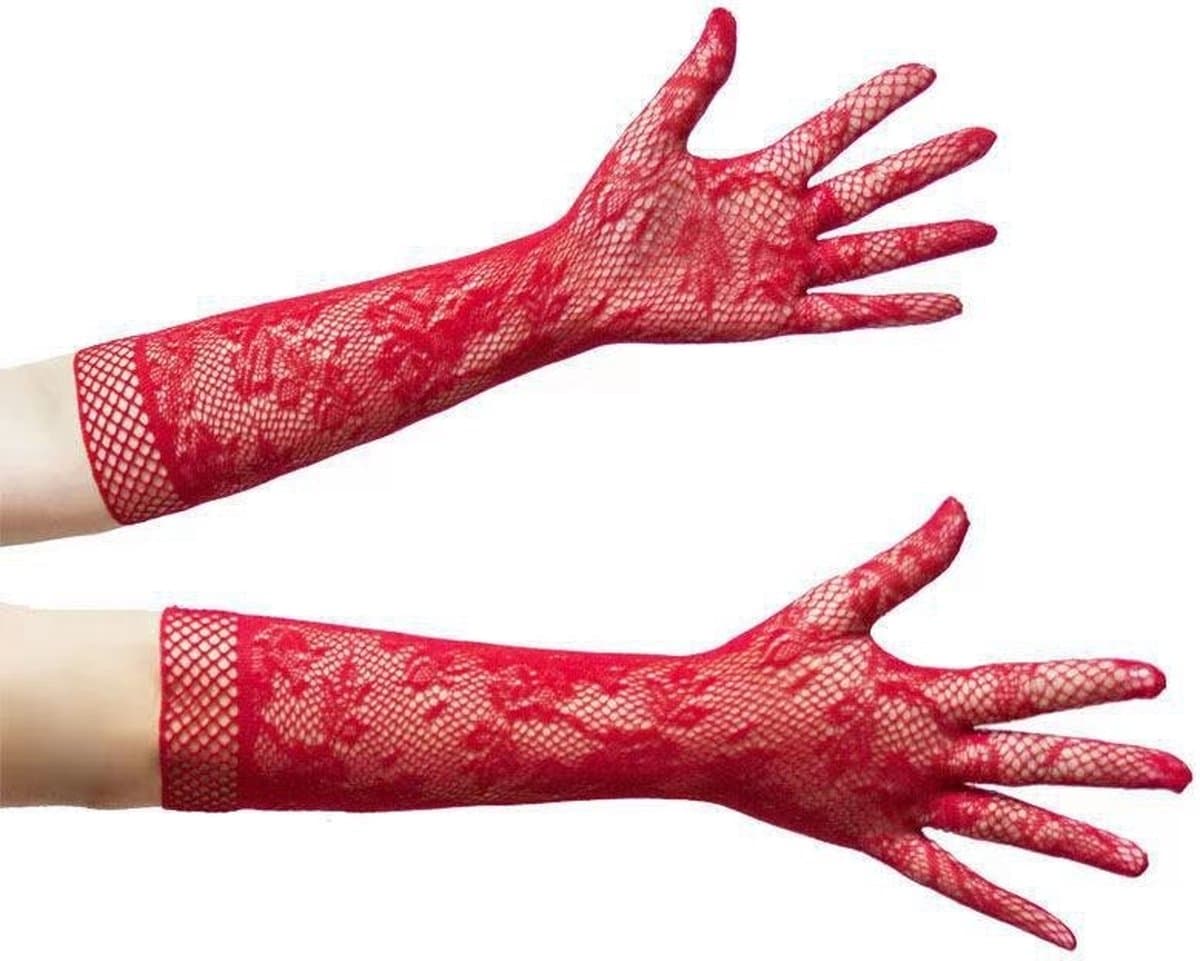 Handschoenen Visnet - Rood - Elastisch - One Size — afbeelding 1