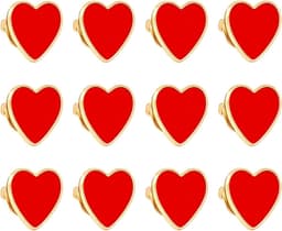 Broches, hart, pins, speld hart, pin broches, voor kleding, carnaval, vrede, muzikant, voor tas, jas, festival, bruiloft, verjaardag — thumbnail 1