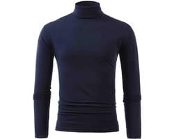 2026 Mannelijke Winter Warm Opstaande Kraag Mode Thermisch Ondergoed Mannen Basic T-Shirt Blouse Trui Lange Mouwen