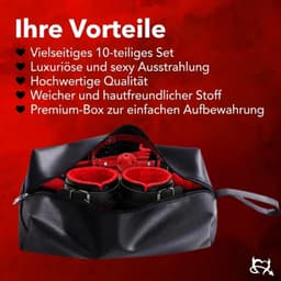 Toys Hub® Luxe BDSM Set met Glijmiddel voor Koppels - Bondage - Oogmasker – Zweep – Tepelklemmen - BDSM Extreme – Sex Toys Couples – Verstelbaar - Premium Opbergtas — thumbnail 4
