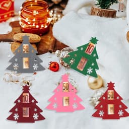 16 stuks kerstboom, vilt, geldcadeau, kerstcadeauverpakking, kerstboom, vilt, verpakking, kerstdecoratie, om geld cadeau te geven — thumbnail 5