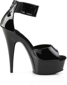 Pleaser - DELIGHT-670-3 Sandaal met enkelband - US 11 - 41 Shoes - Zwart — thumbnail 5