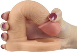 Lovetoy Voorbinddildo voor dubbele penetratie Ultrasoft Double - 15 cm — thumbnail 4
