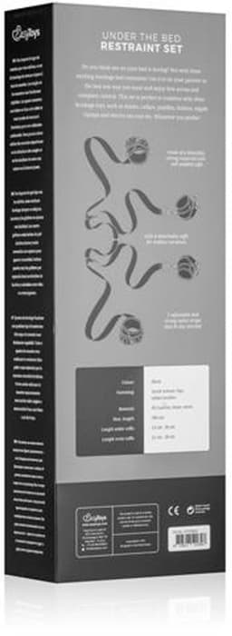EasyToys - Under Mattress Restraint Set - Duurzaam - Kunstleer - Bondage Set - BDSM Set - Bondage - Sex Toys voor Vrouwen en Mannen - Zwart — thumbnail 13