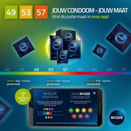 MY.SIZE PRO condoom maat 2,3,4-49,53,57 mm, 3x3 condooms - pasvorm en een geschikte maat voor iedereen — thumbnail 4