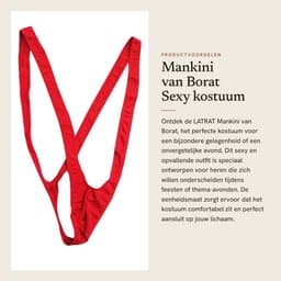Dailygoods- Mankini - Eenheidsmaat voor Heren - Huidvriendelijk Elastisch Materiaal - Sexy/Innovatief - Comfortabel - Geschikt voor de meeste Mannen - Zwembroek — thumbnail 1
