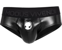 MODUS VIVENDI Prince Albert Classic Brief Black - MAAT S - Erotisch Heren Ondergoed - Slip voor Man - Sexy mannen Slip