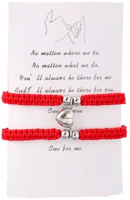 SPHProducts - Magneetarmband voor koppels - Wederzijdse aantrekkingskracht - Perfect cadeau voor hem of haar - Rood - Liefdesbedelarmbanden - Sieraden ... — thumbnail 1