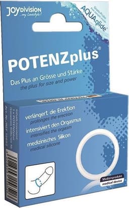 JOYDIVISION POTENZplus Transparant Maat S Penisring van medische siliconen, potentiering, seksspeeltjes — thumbnail 3
