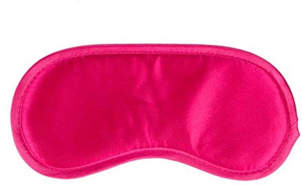 Roze satijnen oogmasker — afbeelding 1