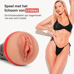 DailyPlay Pocket Pussy voor Man - Lindsey - TPE – Masturbator met Sleeve - Kunst Vagina – Sex Toys Mannen en Koppels – Nep Kut — thumbnail 2