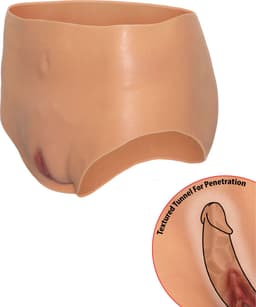 Hidden Desire - Alter Ego Open Vagina Brief High Waist Flesh — thumbnail 4