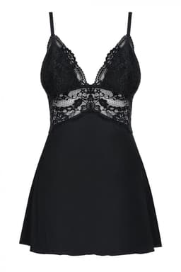 Obsessive Babydoll Setje Met Kant - Zwart - L/XL — thumbnail 19