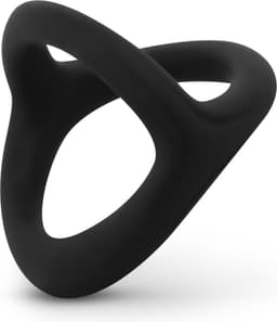 EasyToys - Flexibele Siliconen Cock en Balzakring - Zacht Siliconen - Cockring - Seksspeeltjes - Penisring - Cockringen - Cockring Vibrerend - Sex Toys voor Mannen - Zwart — thumbnail 1