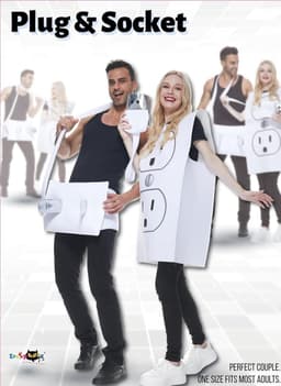 MK Stoer - Plug kostuum - Halloween cosplay - sexy - zwart - carnaval - geschikt voor stellen - unisex. — thumbnail 2