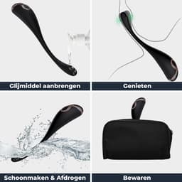 G spot, Clitoris en Prostaat Stimulator - Nappex™ Ica Vibrator [Discreet Verzonden] - Vibrators voor Mannen Vrouwen en Koppels - Bullet en Wand Sex Toys - Stil - Buigbaar - Realistisch - Prostate Massager - Anaal Seksspeeltjes - Kamasutra - Erotiek — thumbnail 9