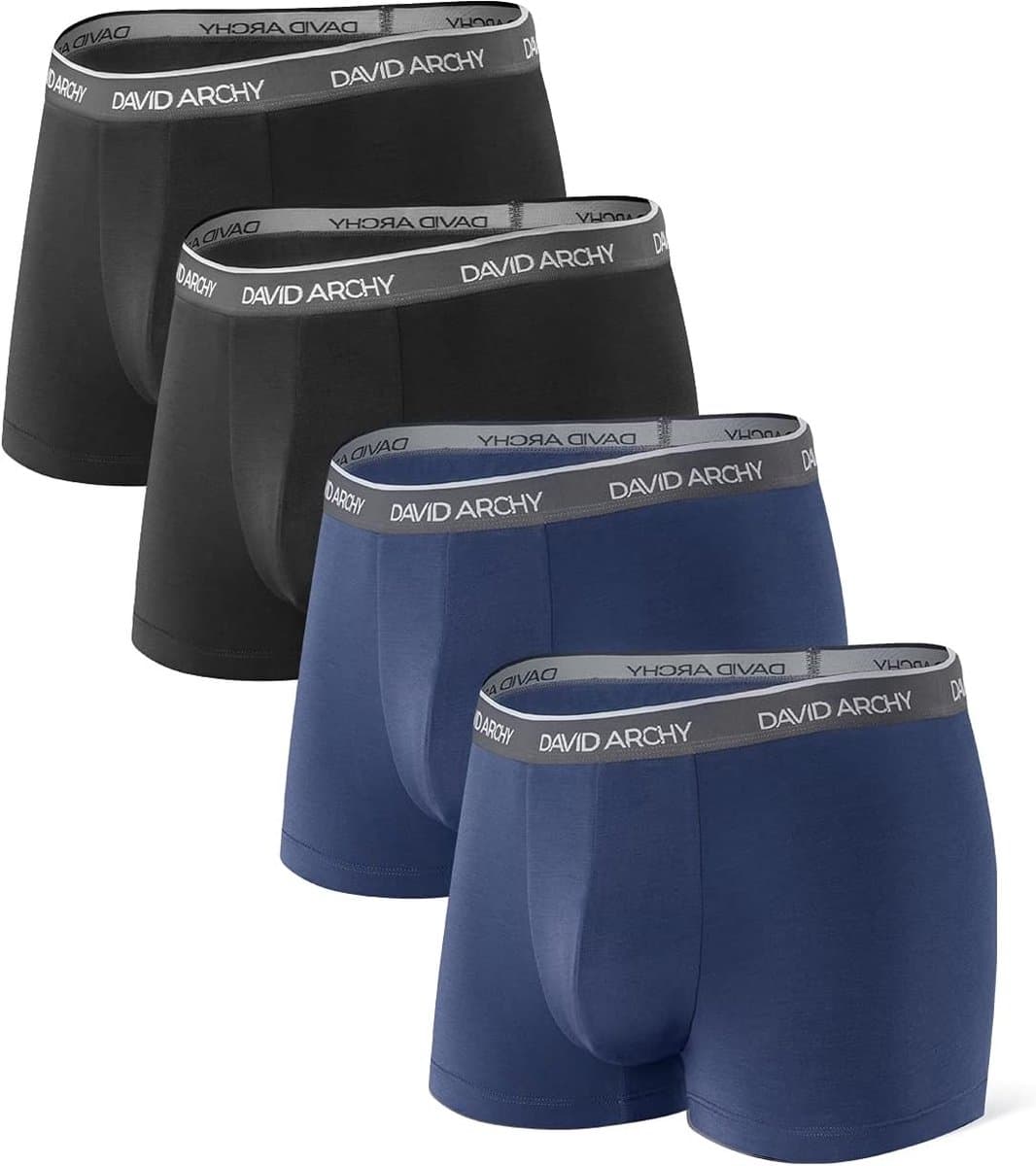 Herenslip Bamboe - Ademende Onderbroek - Dagelijks Comfort - Ruime Pouch Ontwerp - 4 Pack — afbeelding 1