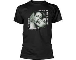 Type O Negative Bloody Kisses T-shirt Zwart 100% Katoen