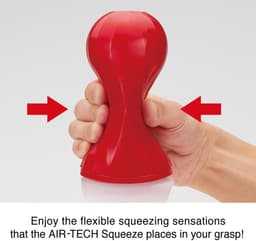 Tenga - Air-Tech Squeeze Masturbator - Regular - Rood — thumbnail 3