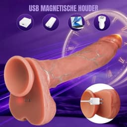 VIN® Stotende Dildo – Prostaat Stimulator - Neukmachine voor Mannen Met 7 Stuwende en 10 Vibrerende modussen - Dildo Mannen Anaal Vibrerende - Bewegende Dildo - Sexmachine Dildo - Prostaat Vibrator Mannen Stotend - Dildo Anaal Groot – 100% Waterdicht — thumbnail 2