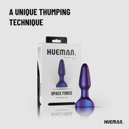 Hueman - Space Force Vibrerende en Stotende Buttplug - Buttplugs - Buttplug Vibrator - Anal Plug - Sex Toys voor Vrouwen en Mannen - Seksspeeltjes - Paars — thumbnail 2