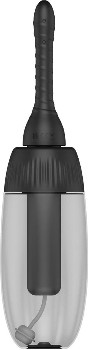 Nexus Automatic Rotating 360° Anal Douche - Zwart - 600 ml - 3 Rotatiemodi - 3 Spraystanden - IPX7 Waterdicht - USB Oplaadbaar - Afstandsbediening 8 Meter - 30 min Gebruikstijd - Ergonomische Handgreep - Reinigingsdouche - Roterende Kop — afbeelding 1
