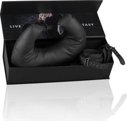 EasyToys - Pillow en Ankle Cuffs - Duurzaam - Bondage Set - Bondagetouw - Enkelboeien - BDSM Set - BDSM Toys - Rollenspel Erotiek - Erotisch Spel - Sex Toys voor Vrouwen en Mannen - Zwart — thumbnail 8