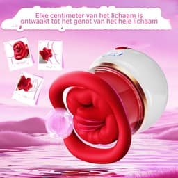 Sex Toys voor Vrouwen Likkende Tong Vibrator - Vibrators voor Vrouwen - Tong Vibrator - Clitoris Zuiger – Diep Waterdicht – Bef Vibrator met 10 Sterke Standen - Siliconen – Discreet Verzonden — thumbnail 3