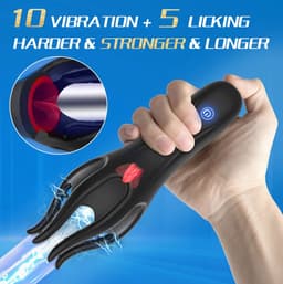 360 Graden eikel stimulator - Vibratie Octopus - Likken en vibreren - 15 verschillende standen - Langere erectie -Hevigere orgasmes - — thumbnail 7