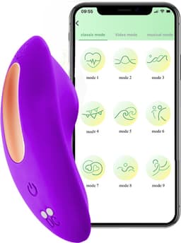 Cupitoys® Draagbare vibrator met app - Paars - 9 standen - Vibrators voor vrouwen en mannen - Sex toys voor vrouwen en mannen — thumbnail 1
