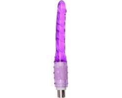 Auxfun Geribbelde Anale Dildo 18 cm – 3XLR Opzetstuk voor Basic Seksmachine – Roze — thumbnail 2