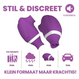 PureVibe® Oral Air-Pulse Lover Likkende Clitoris stimulator luchtdruk vibrator - vibrators voor vrouwen - Paars — thumbnail 8