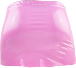 BamBella® - Datex rok roze - Maat S/M - (Mix latex en stof mini rok - Sexy Erotische dames BDSM SM fetish kleding — thumbnail 3