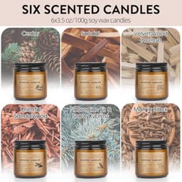 Cadeauset van 6 Geurkaarsen in Glas voor Dames en Heren — thumbnail 3
