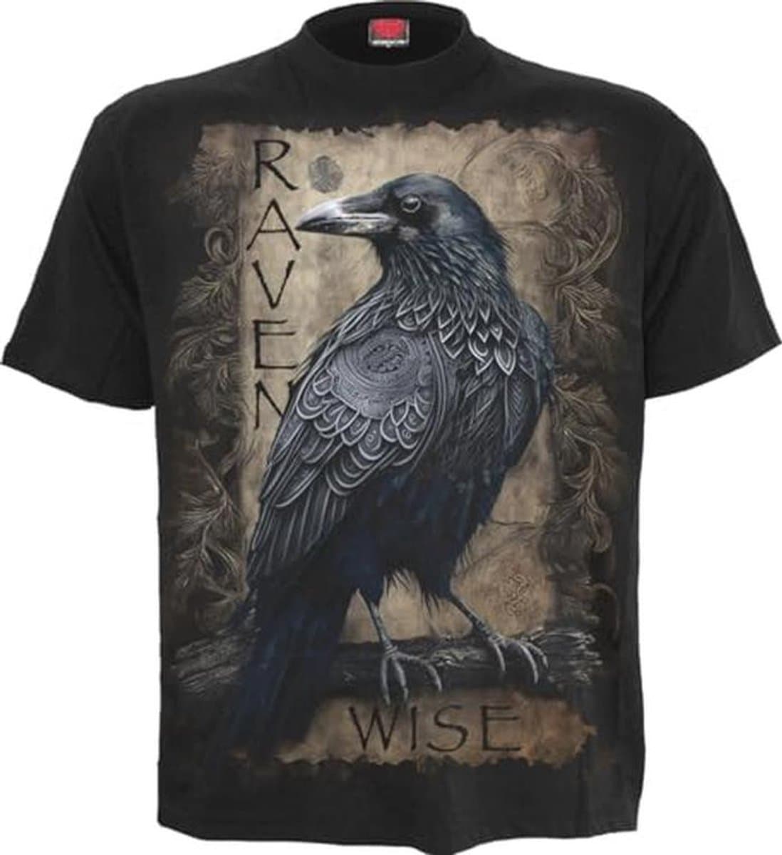 Zwart T-shirt met Dieren en Horror Motief — afbeelding 1