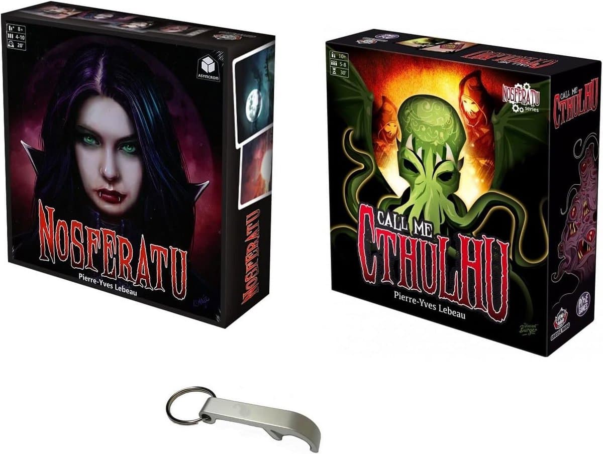 Set van 2 Reisgezelschapsspellen: Vampier versus Jagers en Cthulhu Cultisten — afbeelding 1