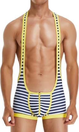 Mannen Worstelen Singlet Jockstrap Leotard Atletiek Sportpak Mouwloos — thumbnail 1