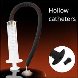 Holle Urethrale penis plug met Injectie Spuit - Injector - Penisplug - Plasbuis — thumbnail 2