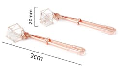 Kiotos - Tepelklemmen Rosé Goud Met Prisma Hanger — thumbnail 3