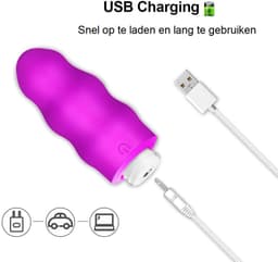 Happy Tears® | Ei Vibrator | Afstandsbedienbaar | Unisex | Voor koppels | Massage | Clitoris en G-Spot Stimulatie | Anaal | 10 verschillende vibratiestanden | Seksspeeltje | Paars — thumbnail 3